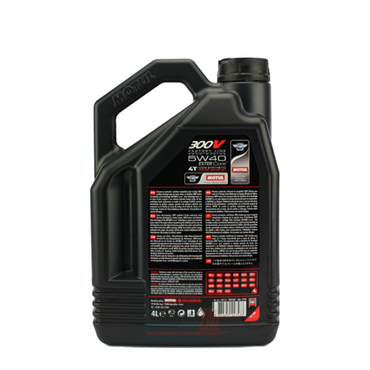 MOTUL 300V FACTORY LINE ROAD RACING 4T MOTOR OIL - 5W40 4L PACKAGE OF 4