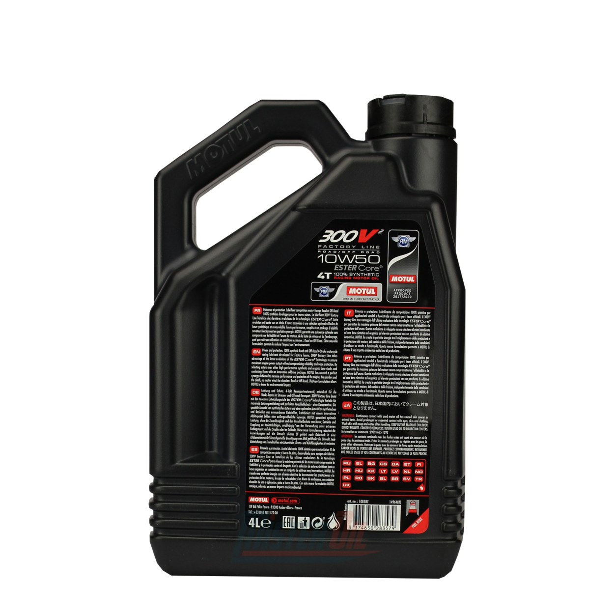 MOTUL 300V² 4T MOTOR OIL - 10W50 4L