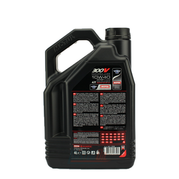 MOTUL 300V FACTORY LINE ROAD RACING 4T MOTOR OIL - 10W40 4L PACKAGE OF 4