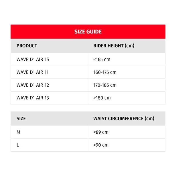 WAVE 12 D1 AIR - HEIGHT 170-185CM