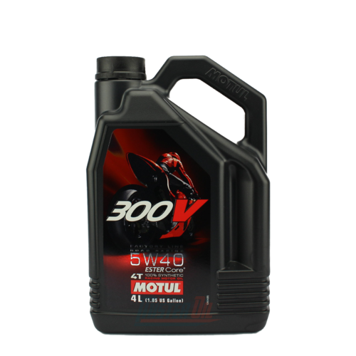 MOTUL 300V FACTORY LINE ROAD RACING 4T MOTOR OIL - 5W40 4L PACKAGE OF 4