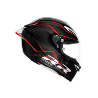 PISTA GP RR PERFORMANTE CARBON/RED - MOTORBIKE FULL FACE HELMET E2206 DOT