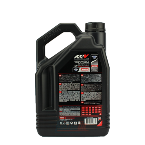 MOTUL 300V FACTORY LINE ROAD RACING 4T MOTOROLIE - 15W50 4L