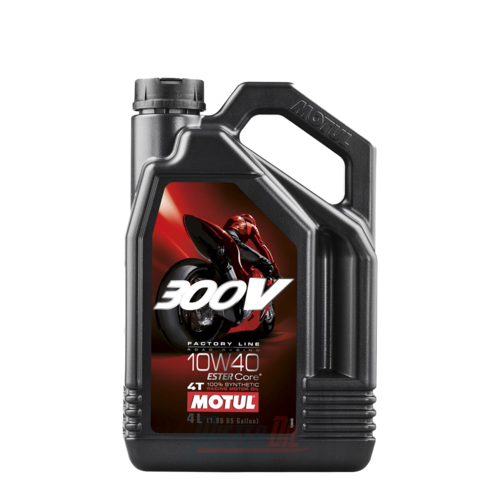 MOTUL 300V FACTORY LINE ROAD RACING 4T MOTOR OIL - 10W40 4L PACKAGE OF 4